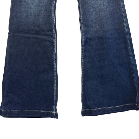 Kancan High Rise Curvy Dark Wash Button Fly Flare NWT - Picture 14 of 16